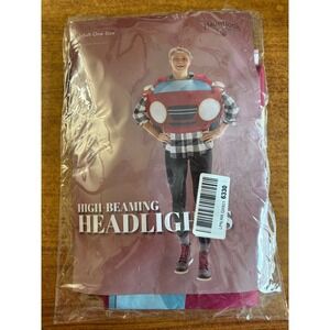 Hauntlook High-Beaming Headlights Red Car Halloween Costume Adult‎ One Size